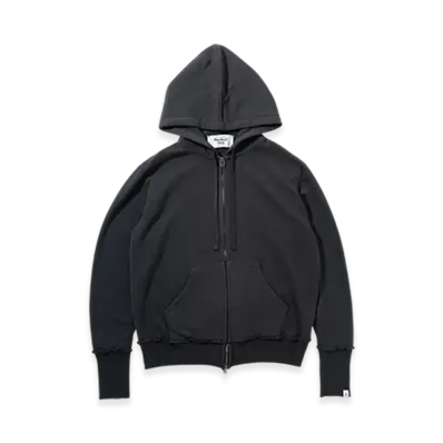 Perfect ribs Zip Hoodie "Vintage Black"