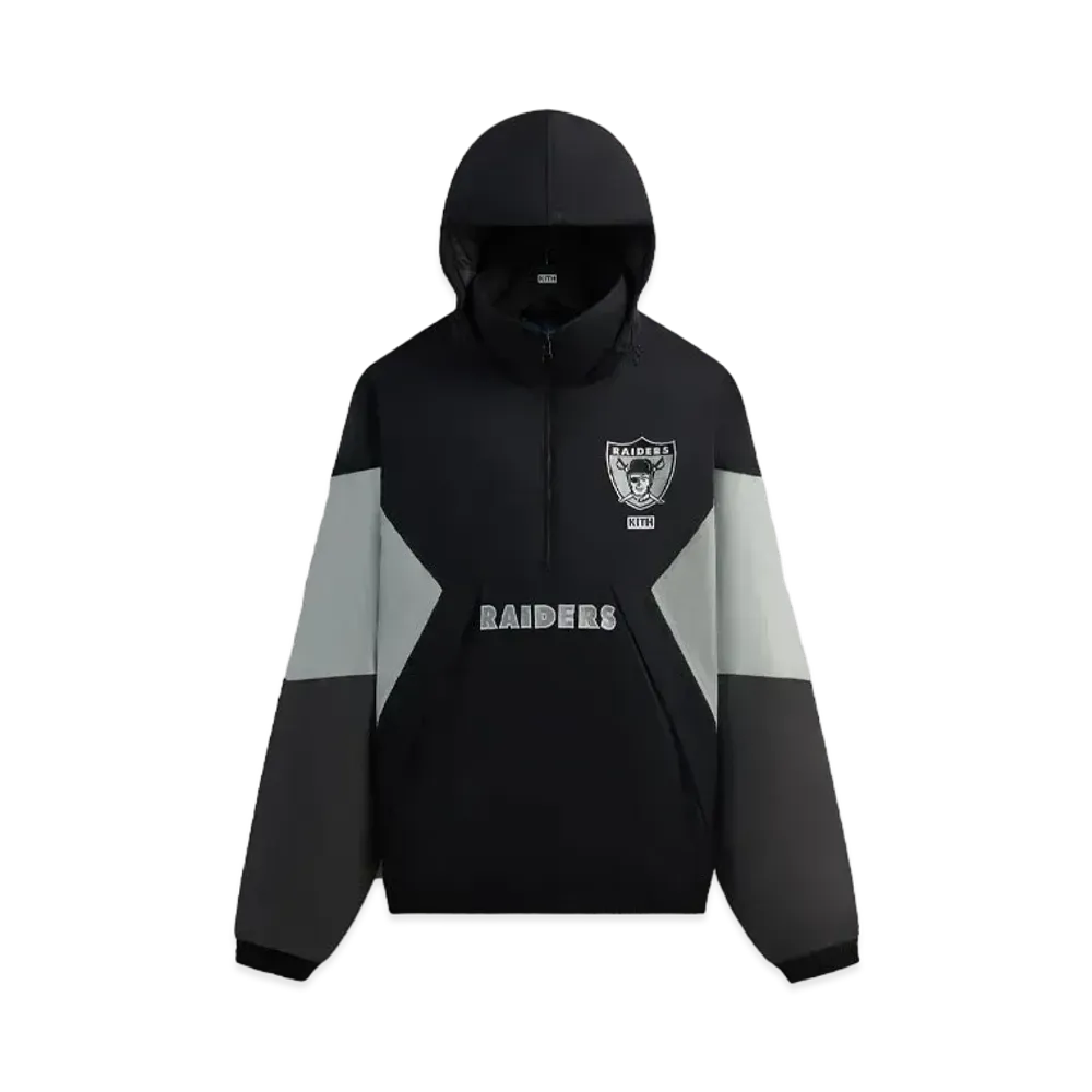 Kith & '47 For The NFL: Raiders Quarter Zip Anorak With Hood "Black"