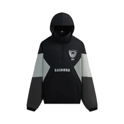 Kith & '47 For The NFL: Raiders Quarter Zip Anorak With Hood "Black"