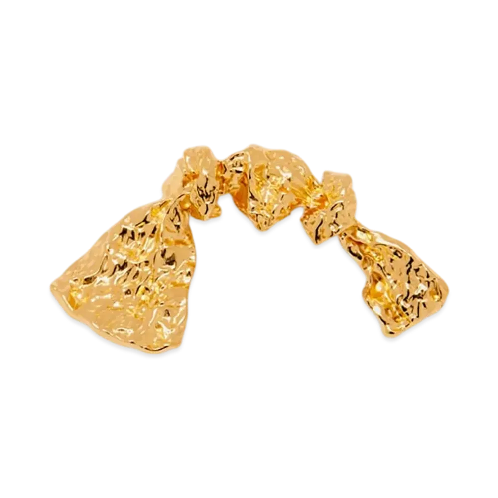 LOEWE Bow Tie Brooch "Gold"