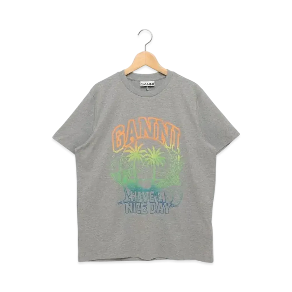 GANNI T-Shirt "Gray"