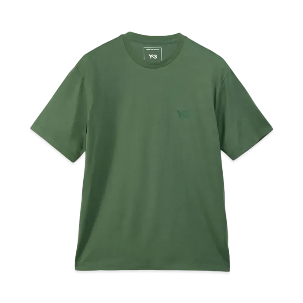 Y-3 M Regular Short Sleeve T-Shirt "Green Oxide"