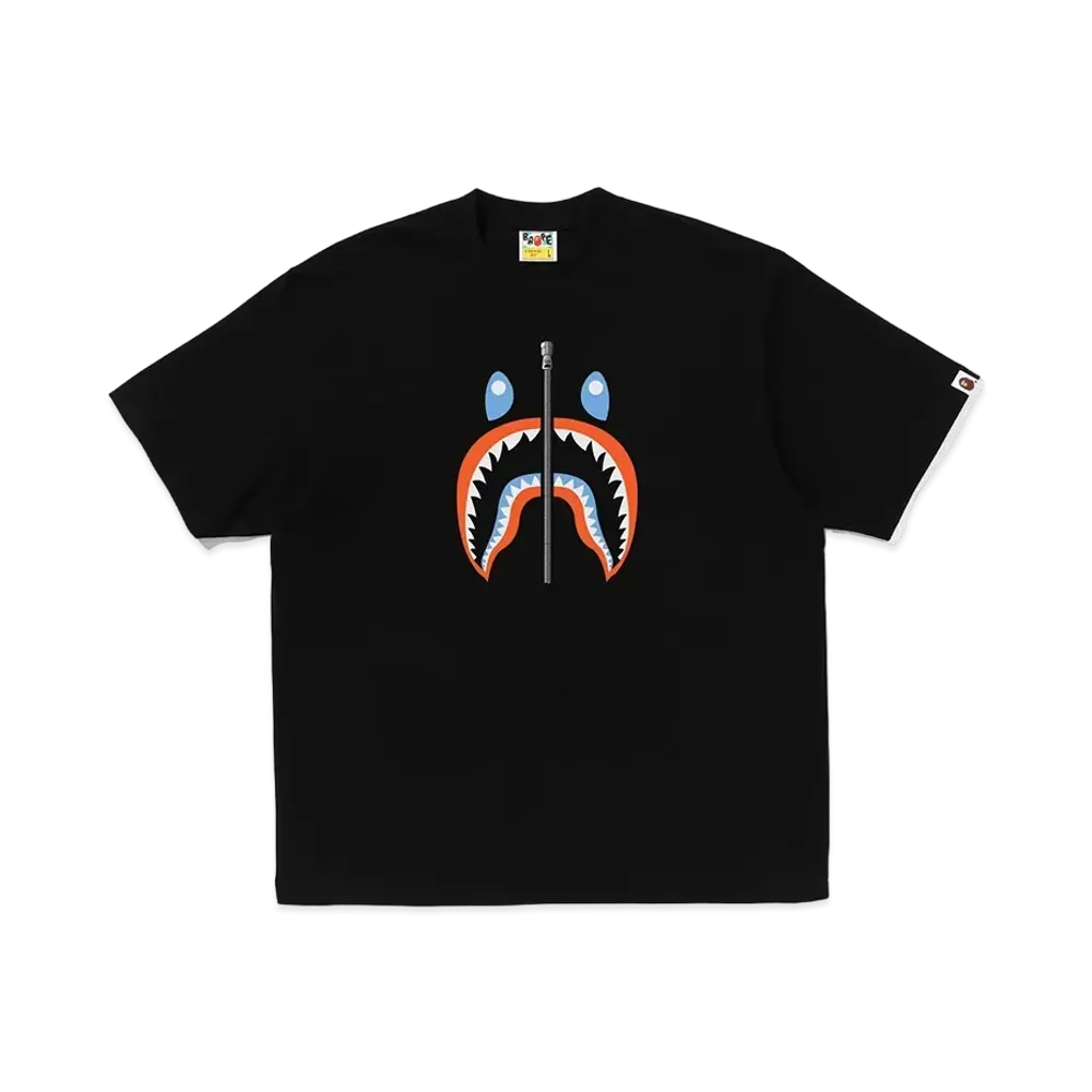 A BATHING APE Shark Tee INDONESIA "Black"