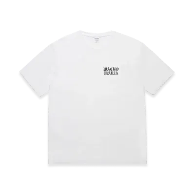 WACKO MARIA Washed Heavy Weight T-Shirt "White"