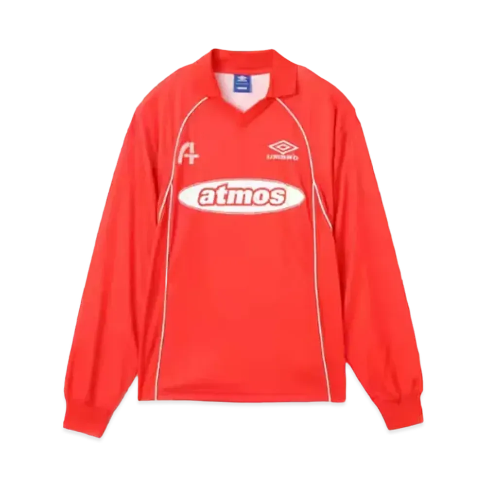 atmos x UMBRO LS Soccer Jersey "Red"
