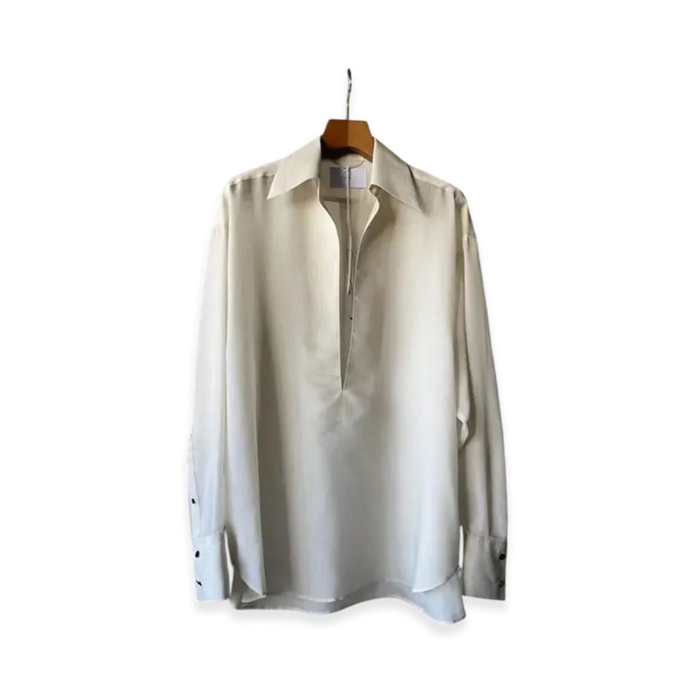 SUGARHILL Sheer Skipper Shirt "White Stripe"