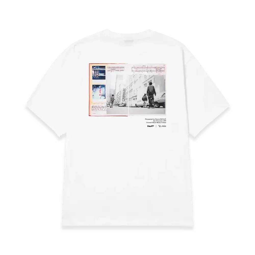 HUF DENNIS McGRATH Notebook Collage Tee "White"