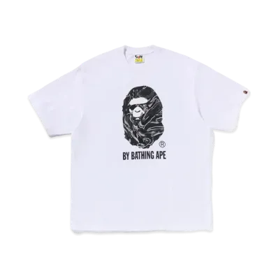 A BATHING APE BY BATHING APE Relaxed Fit Tee "White"