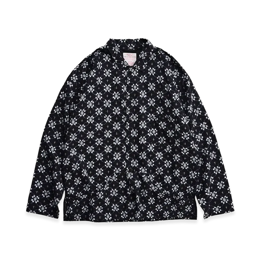 NICENESS K.Saville K - Kasuri Fuji Jacket "Black"