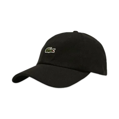 Supreme x LACOSTE Pique 6-Panel "Black"