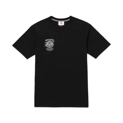 VOLCOM TOKYO TRUE FEATURED ARTIST YUSUKE TIGER SHORT SLEEVE T-SHIRT "BLACK"