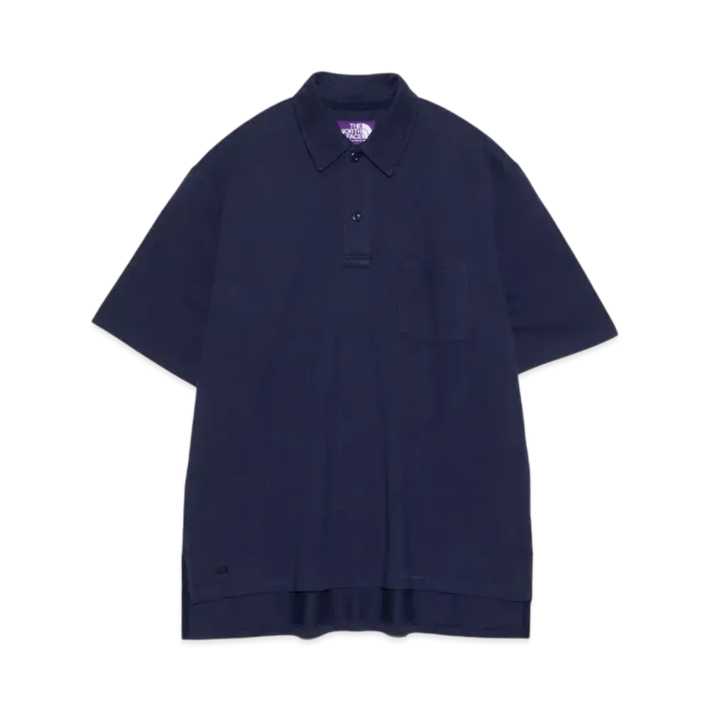 The North Face PURPLE LABEL Moss Stitch Field Big Polo "Navy"