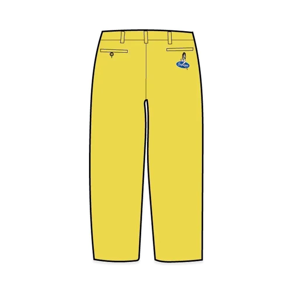 Supreme Chino Pant "Lime Yellow" (25SS)