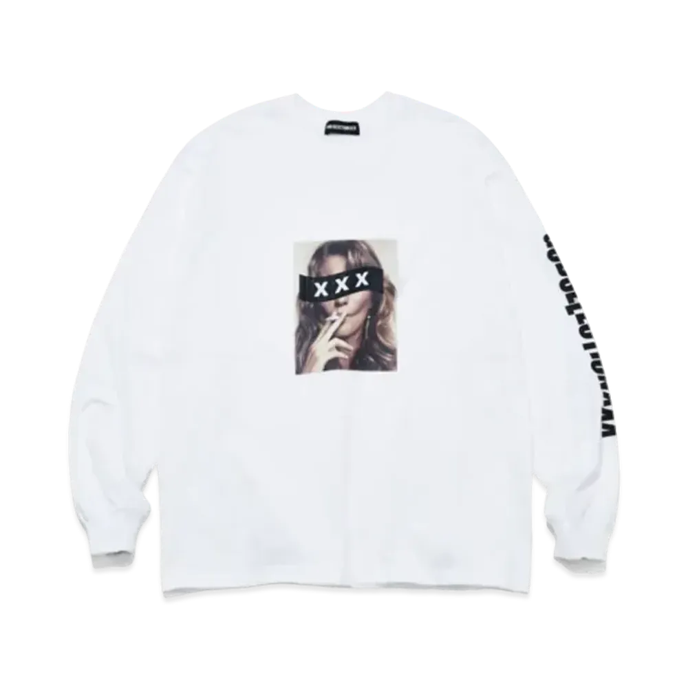 GOD SELECTION XXX Long Sleeve T-Shirt GX-A24-LT-09 "White"
