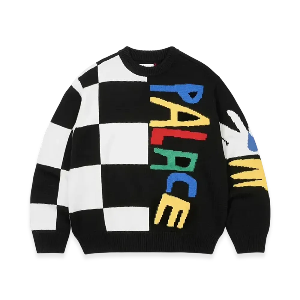 PALACE x JCC+ Knit Crew "Black"