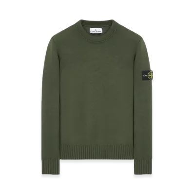 Stone Island 506A2 Winter Cotton Crewneck Knit - 23FW "Olive Green"