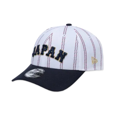 NEW ERA 9Forty World Baseball Classic Japan Logo Muso Stripe "White/Navy"