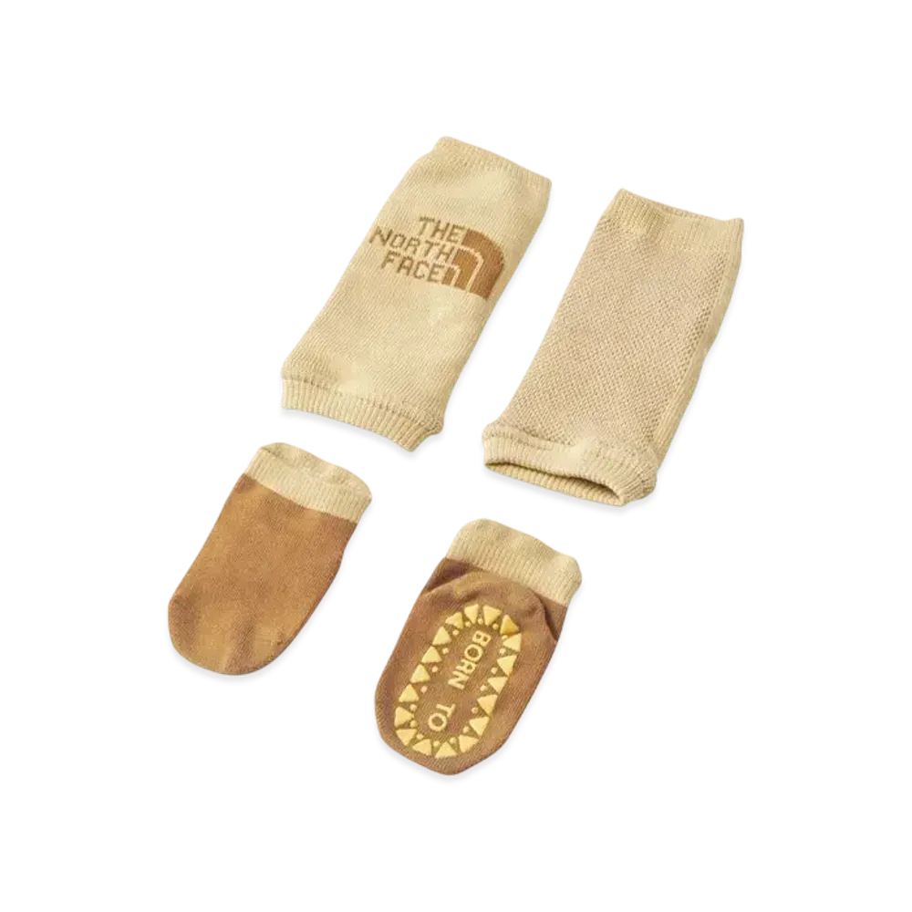 The North Face Baby Nuptse Leg Warmer & Socks Set "Gravel"
