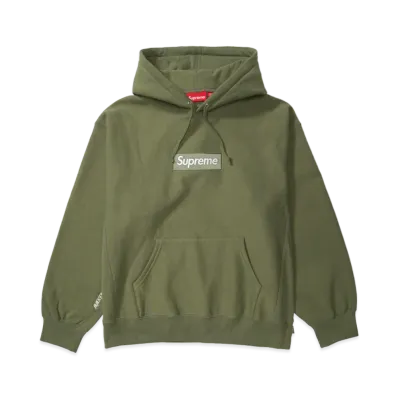 Supreme Box Logo Hooded Sweatshirt (25FW) "Light Olive"