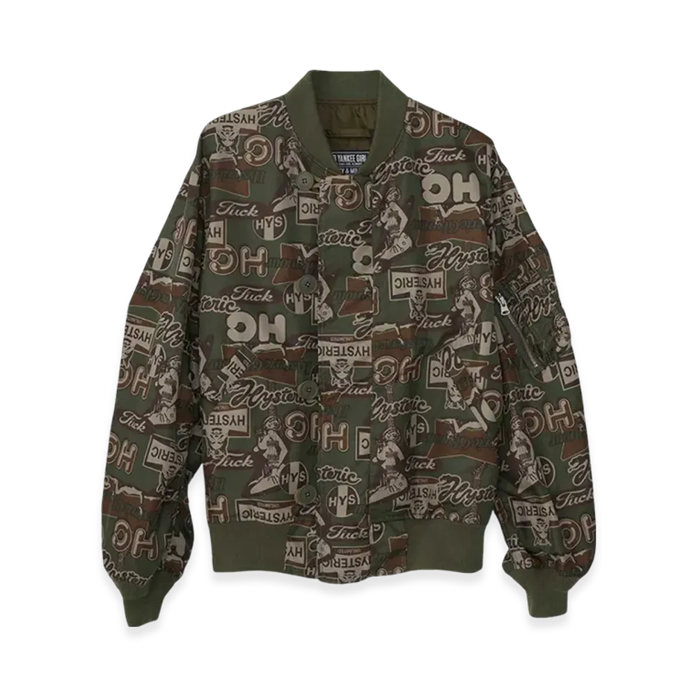 HYSTERIC GLAMOUR Flight Jacket "Khaki"