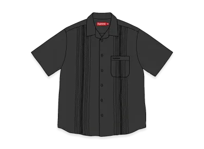 Supreme Pintuck S/S Shirt "Black"
