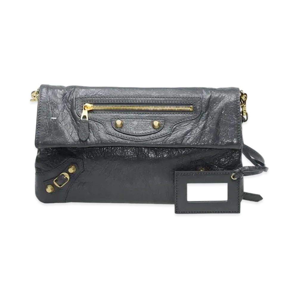 BALENCIAGA Handbag Lambskin "Dark Grey"
