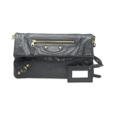 BALENCIAGA Handbag Lambskin "Dark Grey"