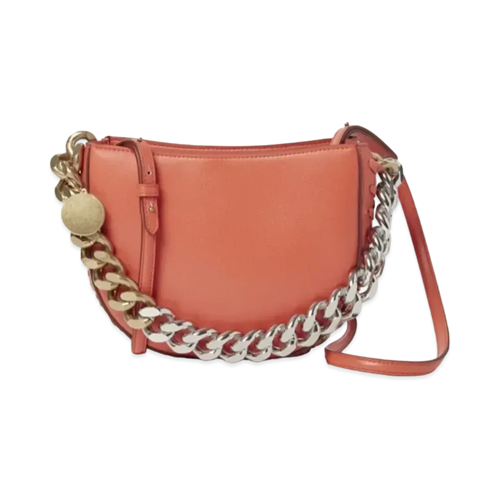 Stella McCartney Frayme Small Shoulder Bag "Bright Red"