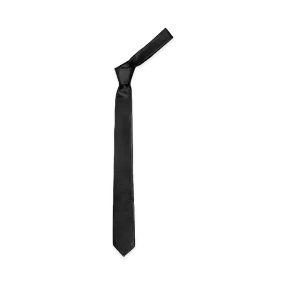 Alexander McQUEEN Leather Tie "Black"