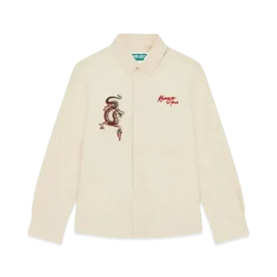 KENZO 'YEAR OF THE DRAGON' Embroidery Shirt "Cream"
