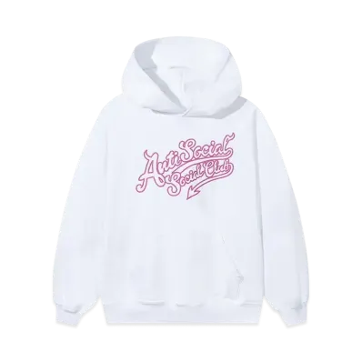 ANTI SOCIAL SOCIAL CLUB Script Club Hoodie "White"