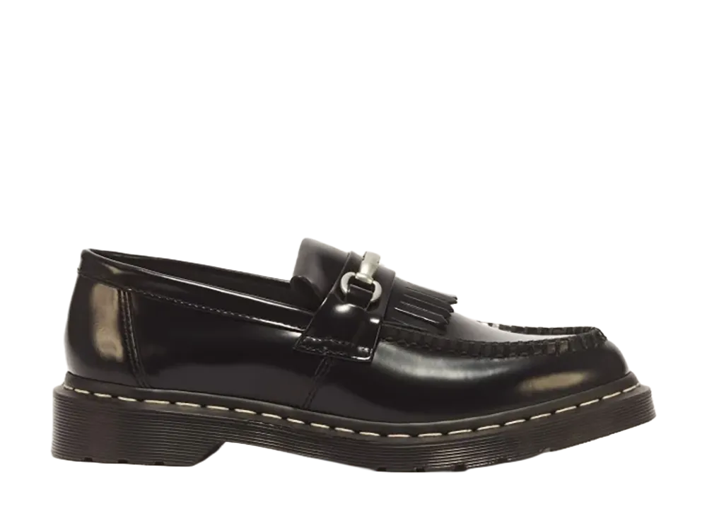 Dr.Martens Adrian Snaffle Grey Stitch Tassel Loafer "Black"