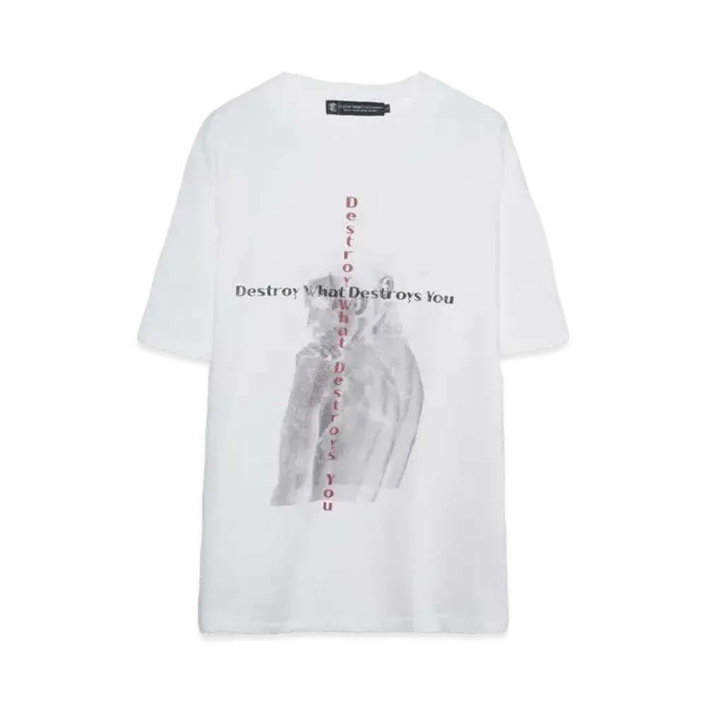 A GOOD BAD INFLUENCE DESTOROY WHAT T-SHIRT "WHITE"