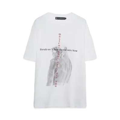A GOOD BAD INFLUENCE DESTOROY WHAT T-SHIRT "WHITE"