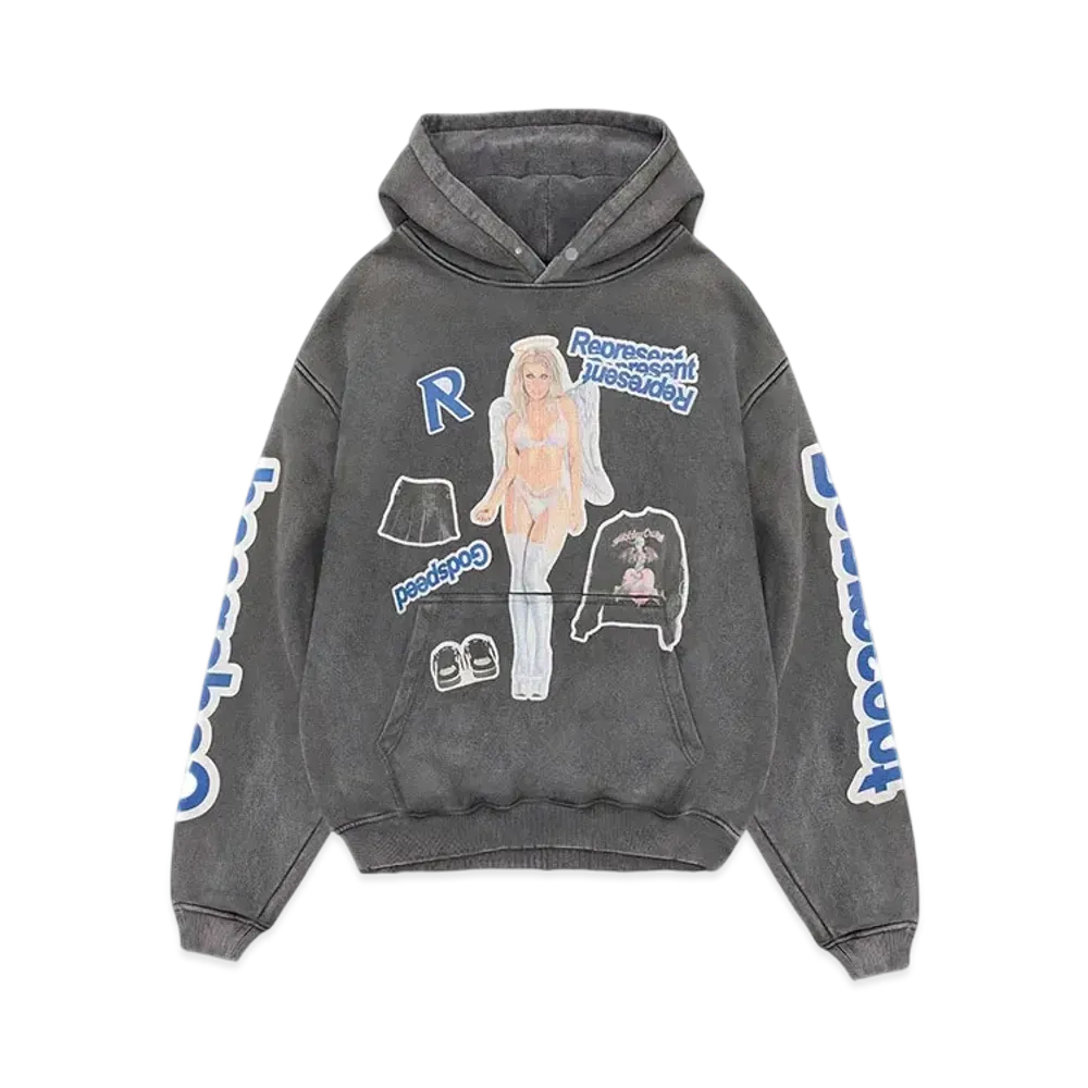 REPRESENT Question Your Innocence Hoodie "Vintage Grey"