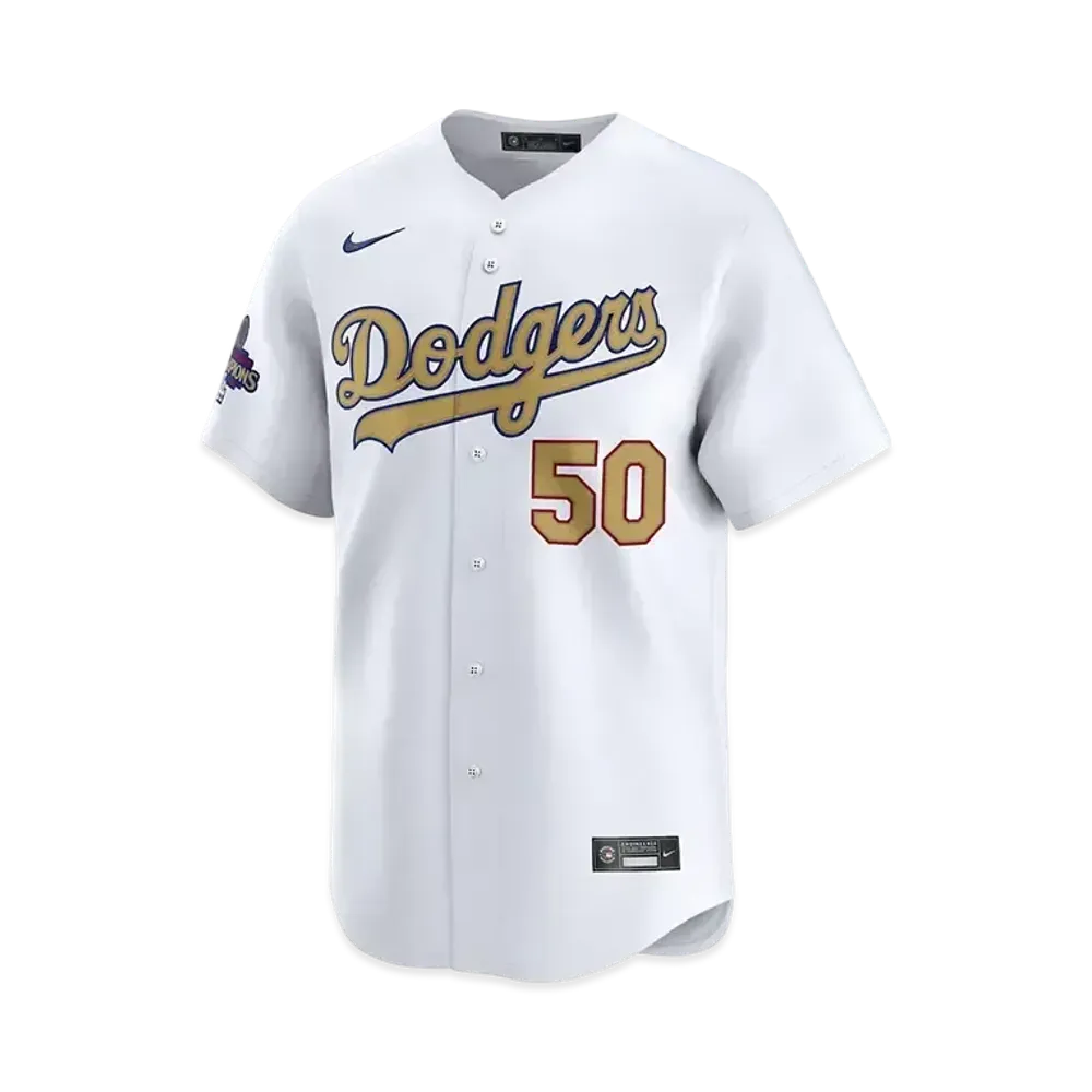 MLB Los Angeles Dodgers 2025 Gold Collection Men's Mookie Betts Nike Limited Jersey "White"