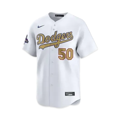 MLB Los Angeles Dodgers 2025 Gold Collection Men's Mookie Betts Nike Limited Jersey "White"