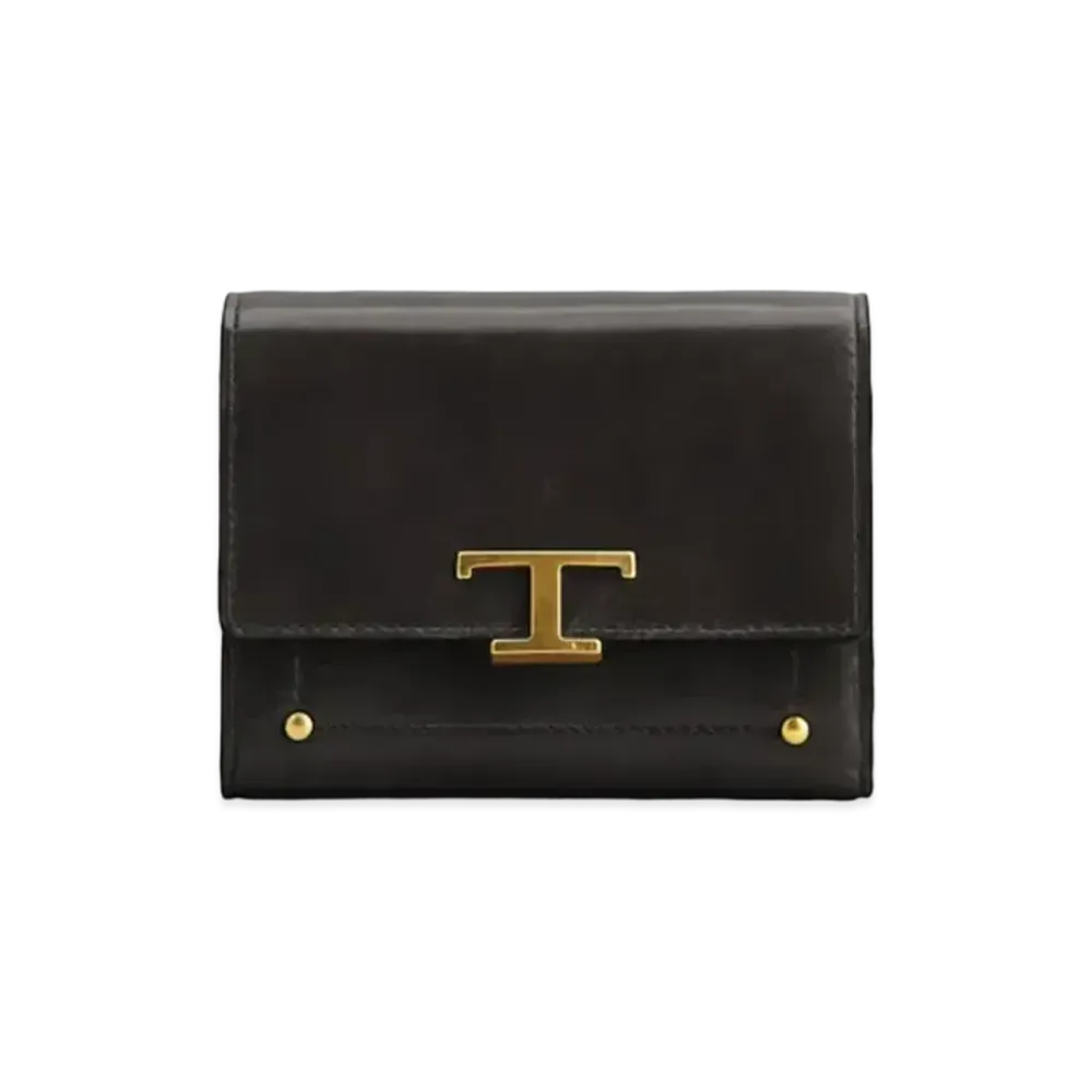 TOD'S Timeles Leather Wallet "Black"