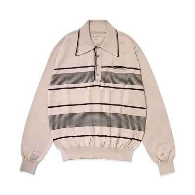 KAPITAL 14G Cotton Carol Polo "Black"