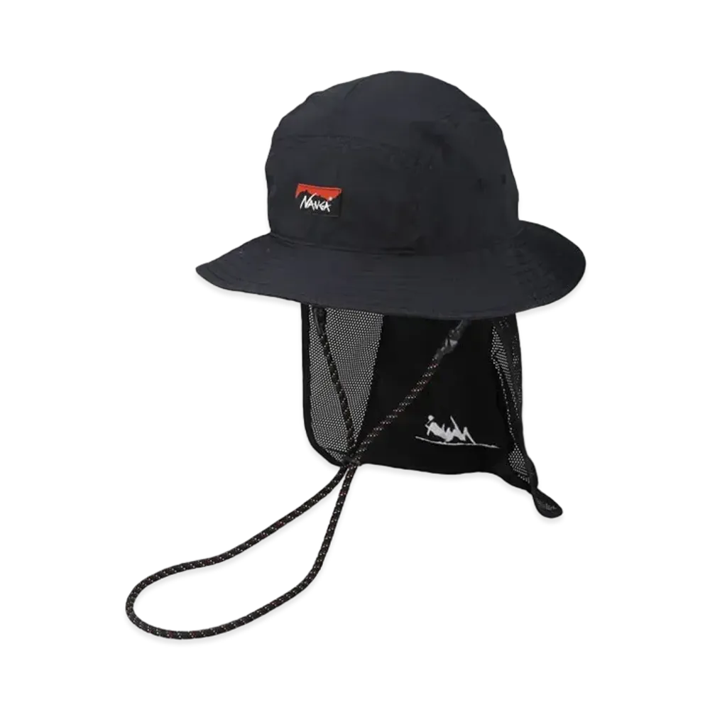 WIND AND SEA x NANGA NYLON TUSSER HAT "Black"