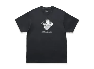 F.C.Real Bristol x Captain Tsubasa Kojiro Hyuga Emblem Tee "Black"