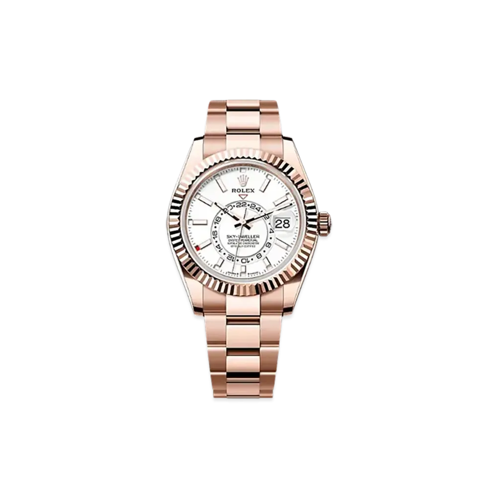 ROLEX Sky-Dweller 42mm Everose Gold 336935 "Intense White"