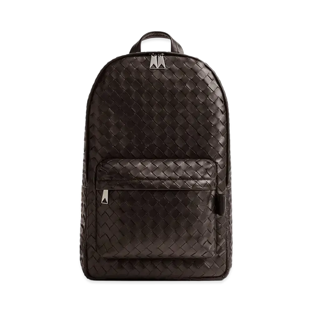 Bottega Veneta Intrecciato Backpack "Fondente"