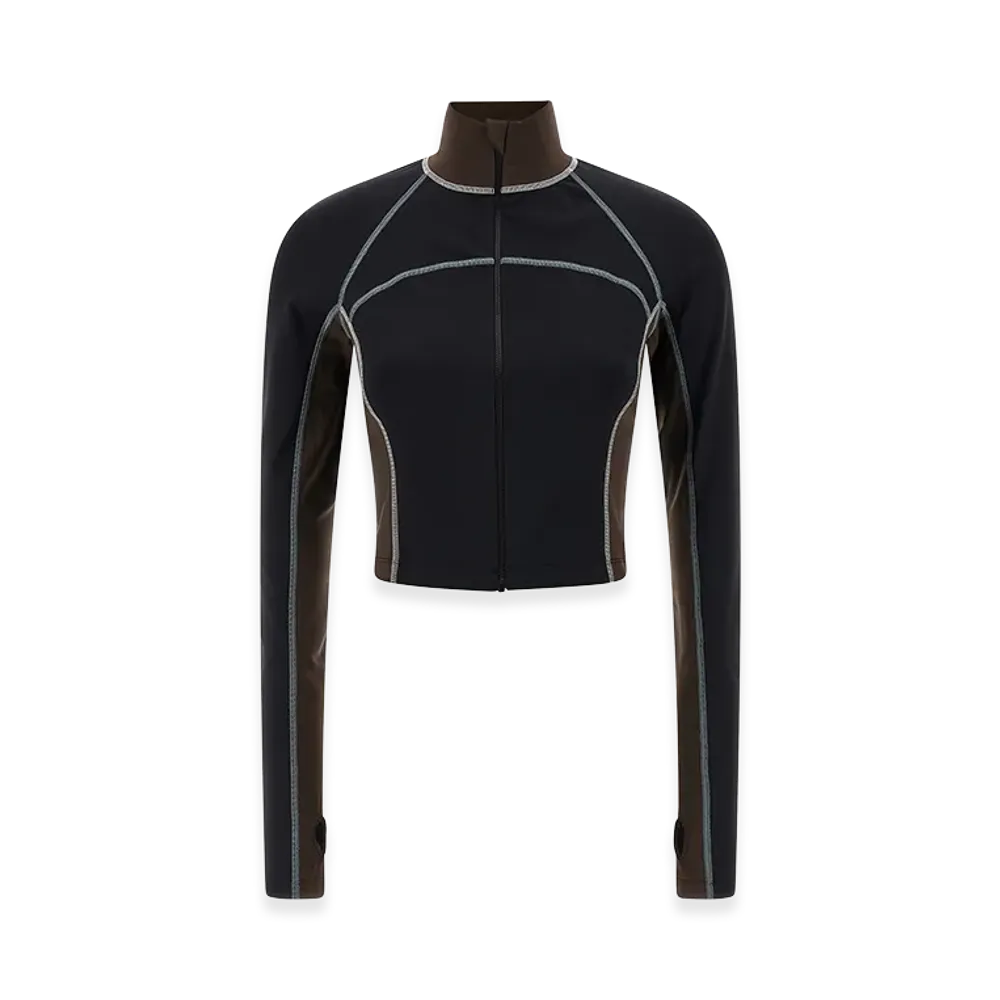 FENDI Women's Color Block Top "Black"