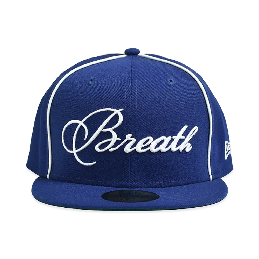BREATH x NEW ERA Script Logo Piping 59Fifty "Royal"