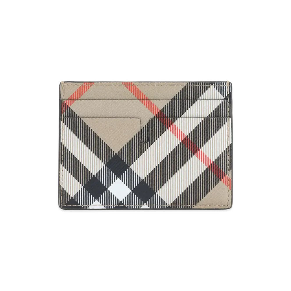 Burberry Card Holder In Burberry Check "Beige"