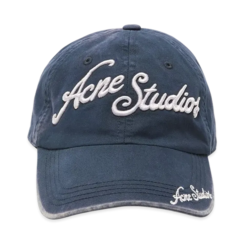 Acne Studios Logo Cap "Deep Blue"