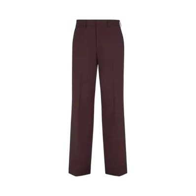 FENDI Men's Wool Pants "Burgundy"