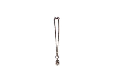 A BATHING APE Bape Black Item #3 Mad Face Pendant With Bapesta Necklace "Silver"