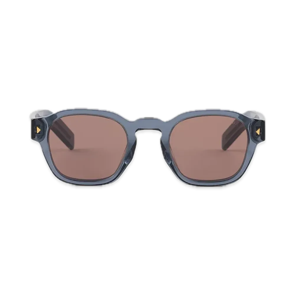 PRADA Metal Plaque Sunglasses "Bark Brown"